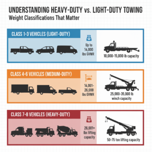 UNDERSTANDING HEAVY-DUTY vs. LIGHT-DUTY TOWING