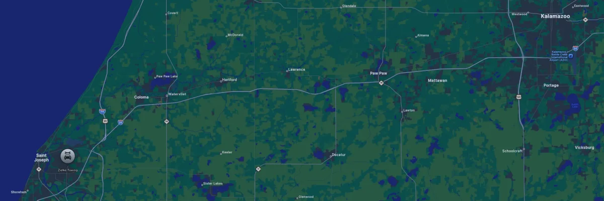 Zielke Towing service area. Benton Harbor, Saint Joseph, Saint Joseph Township, Stevensville, Lakeshore, Bridgman, Baroda, Coloma, Watervliet, Benton Heights, Covert, Hager Shores, Berrien Springs, Eau Claire, Hartford, Lawrence, Fairplane, Paw Paw, Mattawan